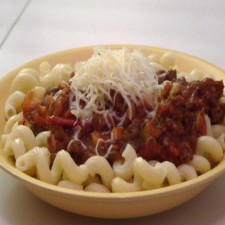 Booster Fusilli pasta bolognese sauce